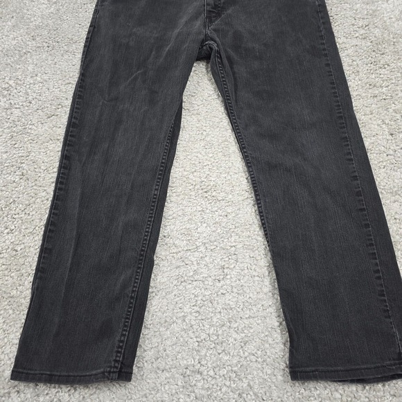 Levis 559 Jeans Mens 38x30 (Fit 38x27.5) Black Relaxed‎ Straight Dark Denim READ - Picture 2 of 16